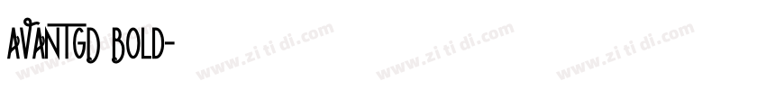 AVANTGD Bold字体转换